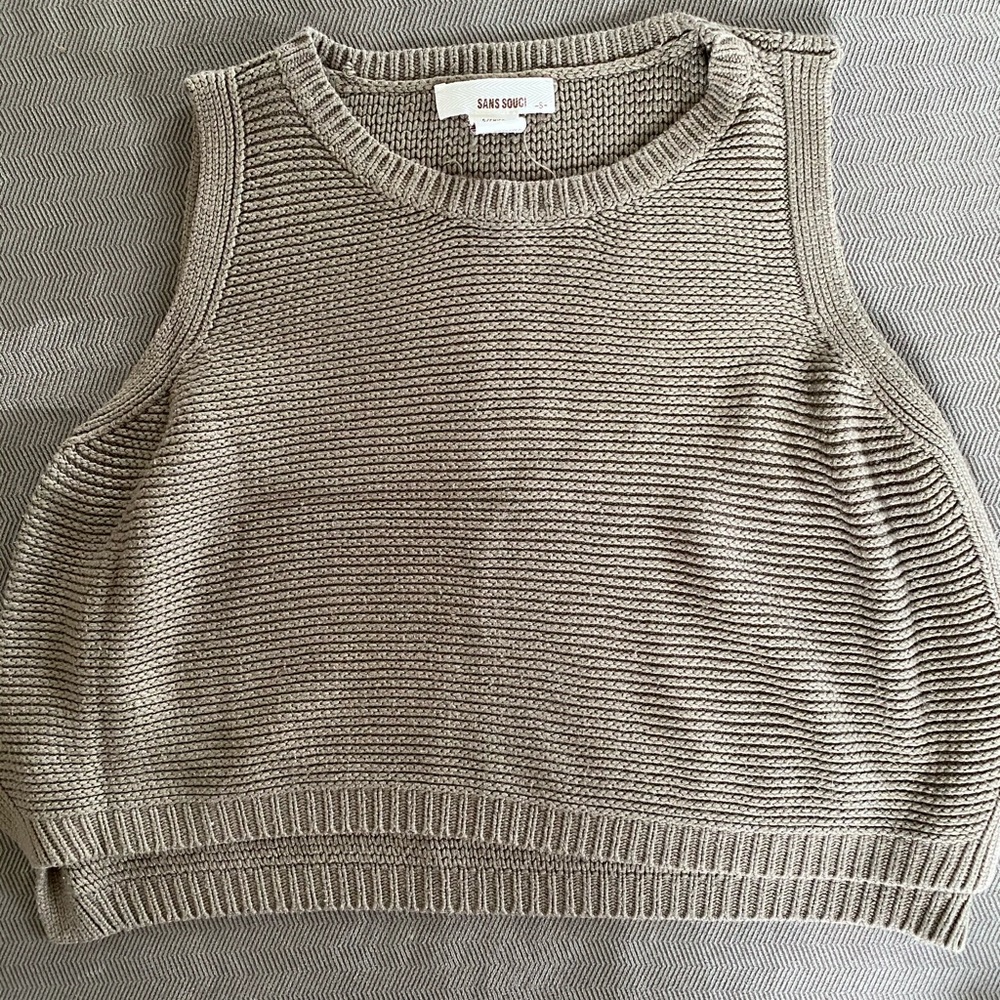Green Sweater Tank
